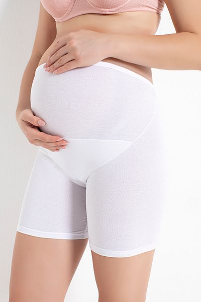 Arma Yıldız Boxer de maternitate din lycra din bumbac alb
