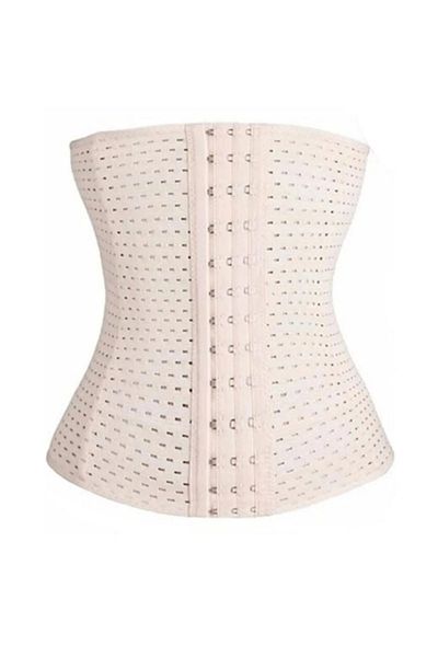 femmefinesse Nude Colored Postpartum Comfortable Recovery and Supporting Breathable Maternity Waist Corset