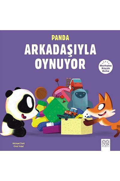 Karma Kitaplar Hello Little Deha - Playing with Panda Friend 1001 Flower Books Book