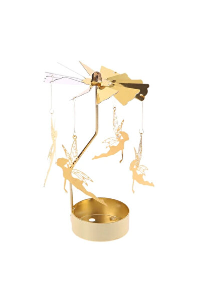 Choice Elf 1pc Metal Hot Rotating Candle Holder Christmas Rotating Candle Hol...