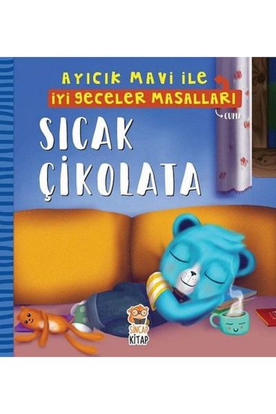 Karma Kitaplar Teddy Bear Blue Hot Chocolate - Good Night Tales Squirrel Book
