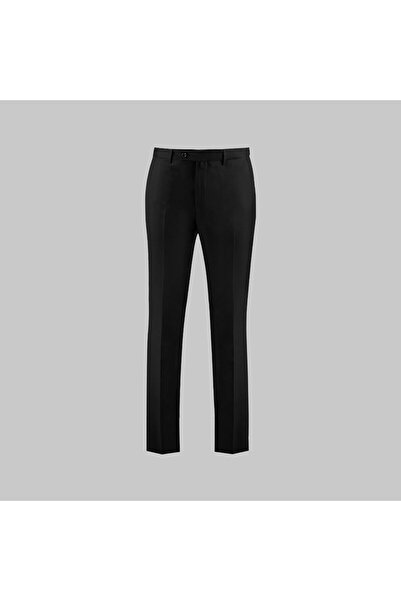 Sarar Woven Fabric Classic Mold Wool Fabric Black Trousers