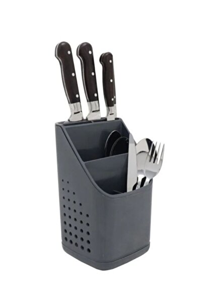 Viyalente 50840 Countertop Spoon Holder Dark Gray