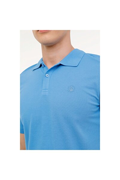 lumberjack Basic ανδρικό μπλουζάκι πόλο με μπλε γιακά