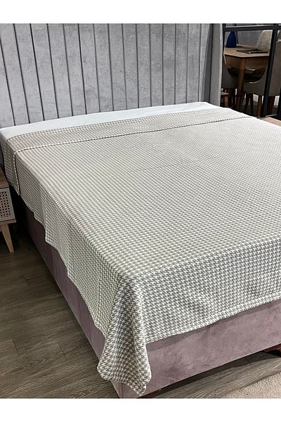 BEDY GUARD Square Soft Linen Cotton Pique Bedspread 220*230cm