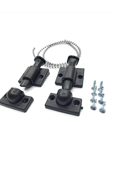 shop 8mm Cam Balkon Kilit Takımı Aksesuarı Siyah