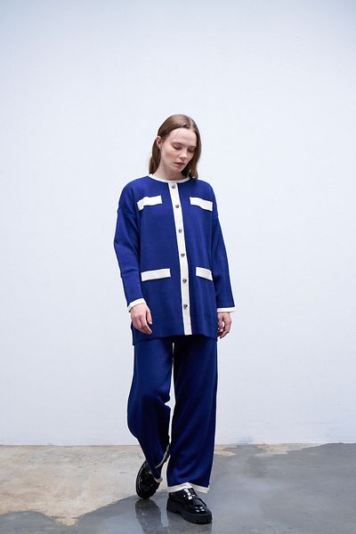 QANU Set de tricotaj Blue Lady