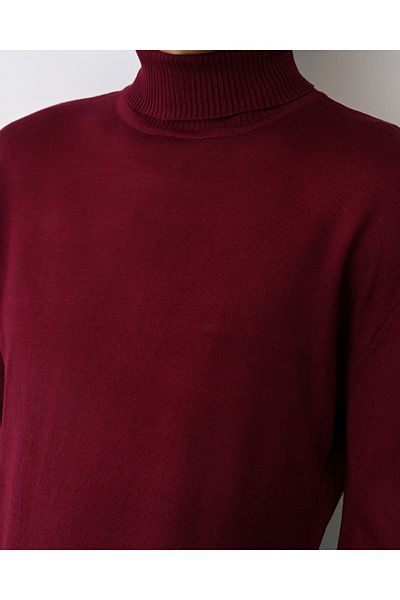 İLKCET MODA Мъжки пуловер с висока яка и висока яка