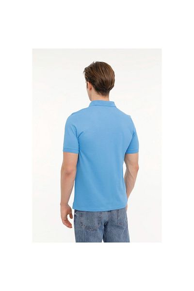 lumberjack Basic ανδρικό μπλουζάκι πόλο με μπλε γιακά