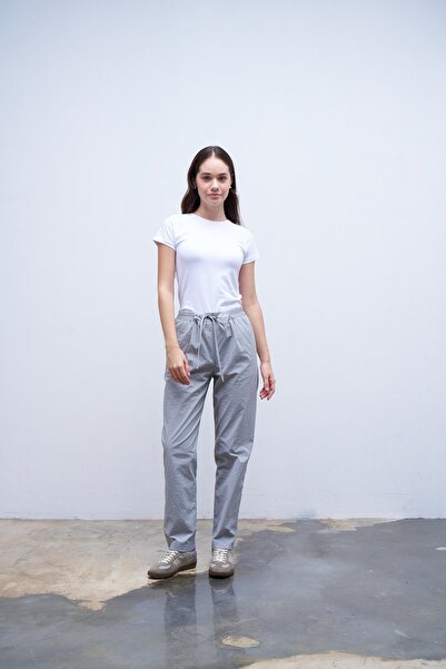 QANU Gray Parachute Pants