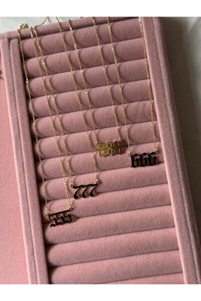 MİOSAPRİVE 14K Altın Kaplama Melek Sayıları Çelik Kolye ( İstediğiniz modeli sorular kısmından iletiniz )