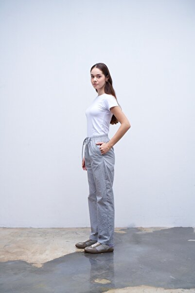 QANU Gray Parachute Pants