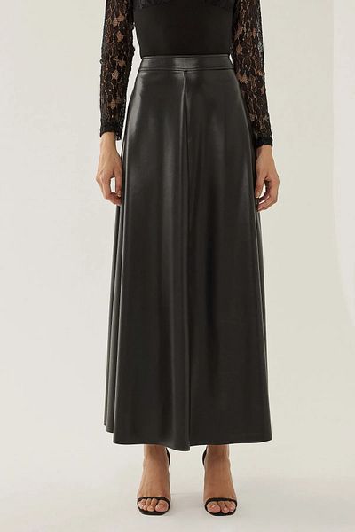Hiccup Fusta Maxi din piele artificială