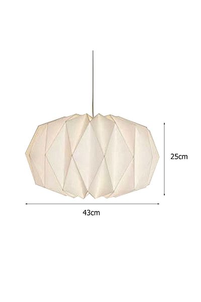APWIKOGER Nordic Creative - Paper Lamp Holster with Origami Lantern, Foldable Hanging and Light Pendant