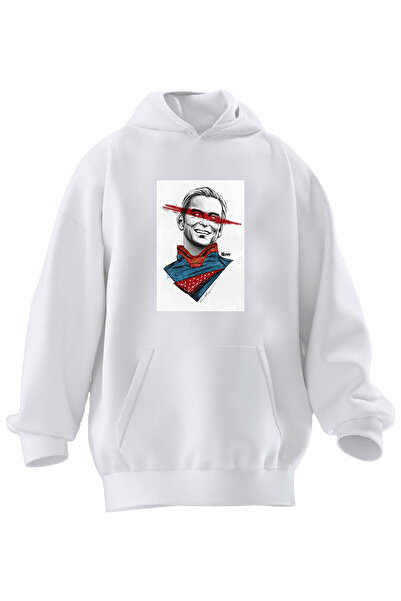 NMG TEKSTİL Unisex Premium Cotton White Eye Striped Superman Printed 3 Thread...