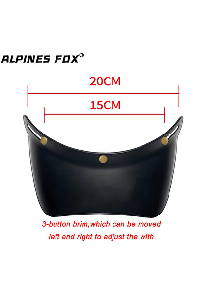 Choice Brims Retro Motorcycle Helmet Brim & Lens Visor Shield Goggles Glasses...