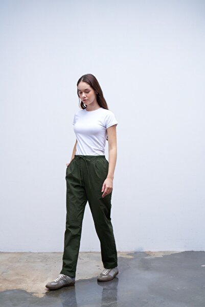 QANU Green Parachute Pants