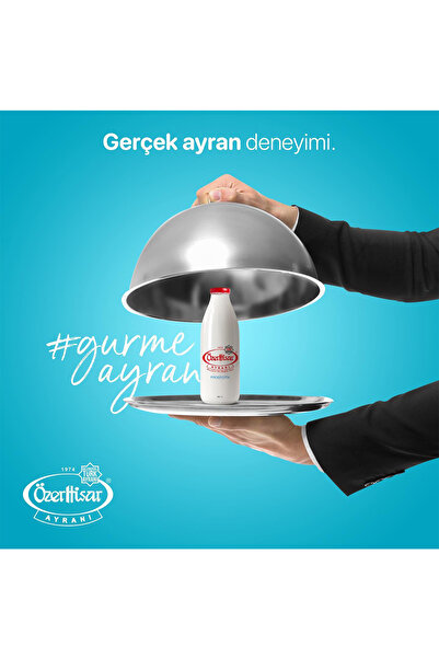 ÖzerHisar Cam Şişe Ayran / 1 Litre / 6 ' Lı