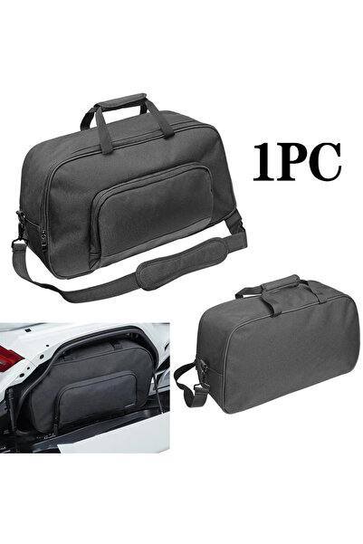 Choice حقيبة سرج سوداء للدراجات النارية، بطانات سرج، حقيبة صندوق الأمتعة، حقي...