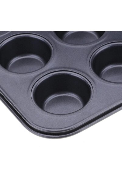 safestore 12-Piece Fireproof Non-Stick Muffin & Cupcake Mold Cake Mold