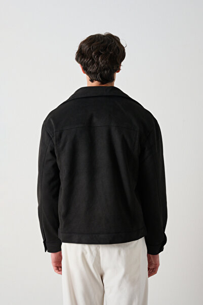 İLKCET MODA Ανδρικό μπουφάν Double Pocket Premium Suede