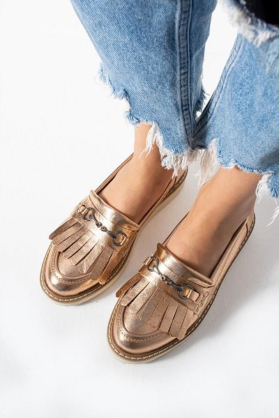 HVZ Exclusive Ежедневни удобни ергономични дамски обувки Loafer Tassel