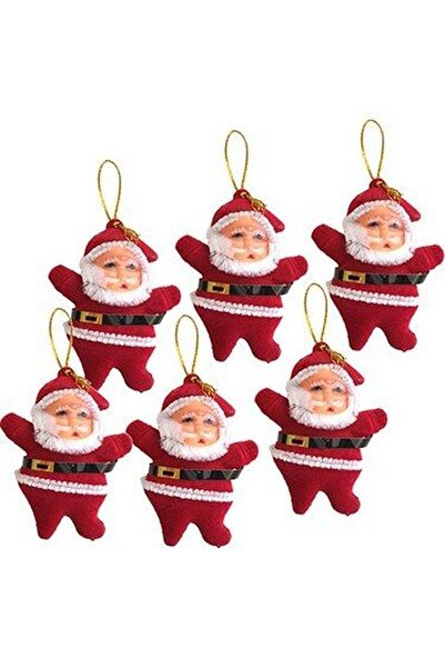 Genel Markalar MİNİ PARTY STORE YILBAŞI SÜS NOEL BABA 6 CM KADİFE KIRMIZI 6'LI