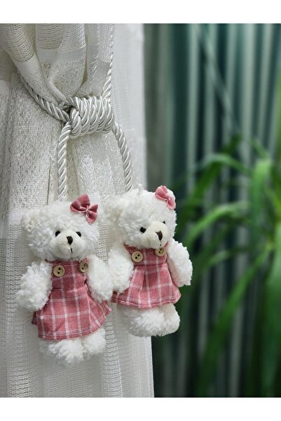 Akcan Beyaz Renk Pembe İkili Ayıcık Uzun Braçol