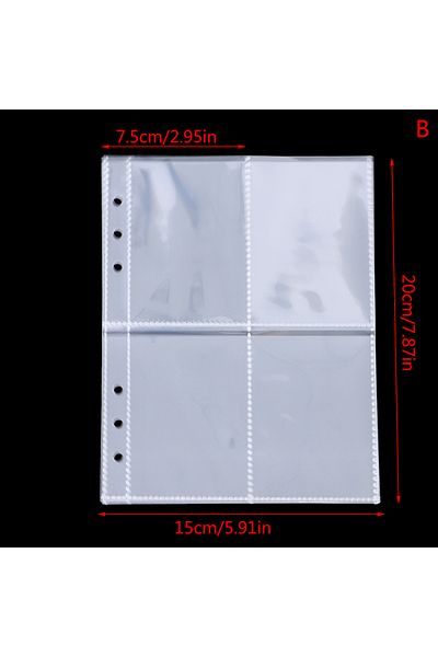 KOQZM B 10pcs/pack A5 Transparent Photo Album Binder Refill Inner Sleeves For Kpop Lomo Cards Photocard G.