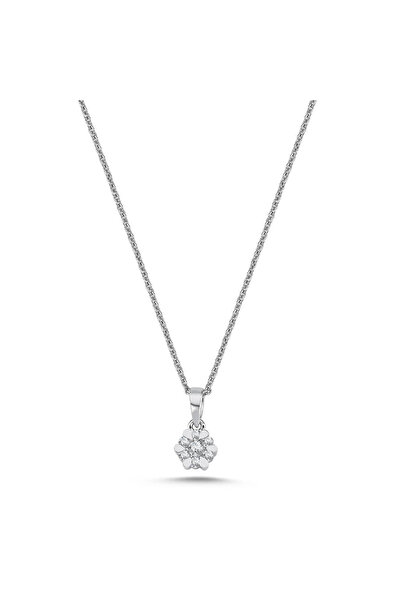 Ariş Pırlanta Effect Tektaş Kolye