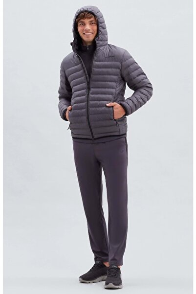 SKECHERS M Essential Hooded Jacket Coats S202063 Men's Casual Coats Gray