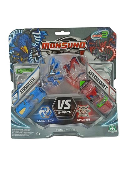 toysandmore Monsuno Airswitch Shadowhornet 2 - مجموعة ألعاب أنبوبية وبطاقات وشخصيات مرخصة