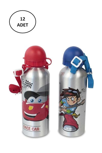 costurera 12 Pieces Cem Water Bottle Aluminum Flask 500 ml