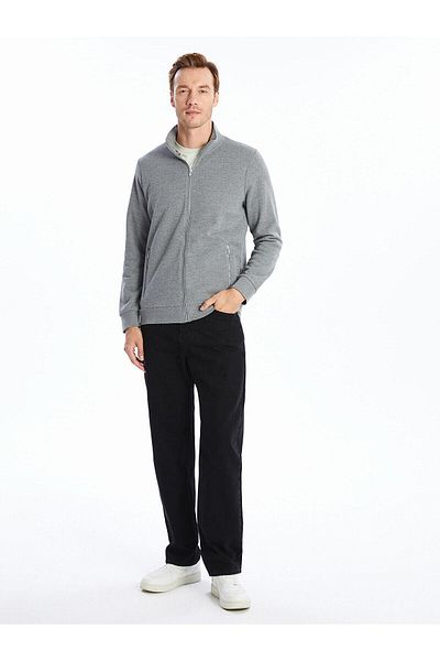 LC Waikiki LCWAIKIKI Classic Stand Collar Long Sleeve Men's Zipper Sweatshirt