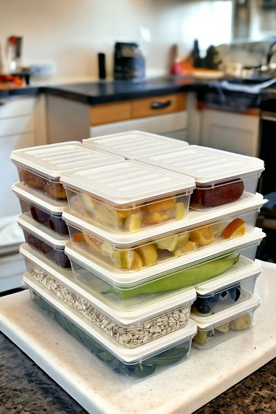 FİTHOME 12Pcs Fitbox Storage Container Refrigerator and Freezer Organizer Airtight Set
