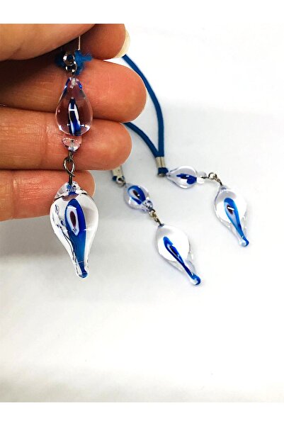 Azrua 2 picături de sticlă - ornament pentru oglindă auto și protecție împotr...