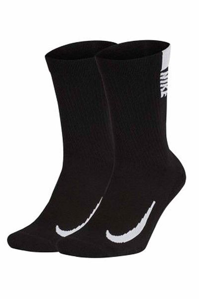 Nike Чорапи Multiplier Crew (2 ЧИФТА) Унисекс чорап Sx7557-010-черен