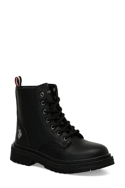 U.S. Polo Assn. Girl's Black Boots - 101885861   4W Trena 4Pr