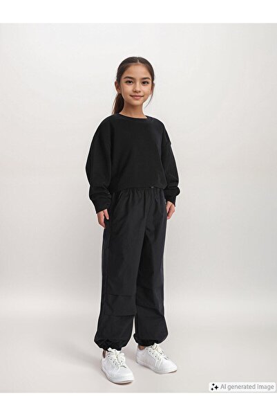 LC Waikiki LCW Kids Beli Lastikli Kız Çocuk Jogger Pantolon
