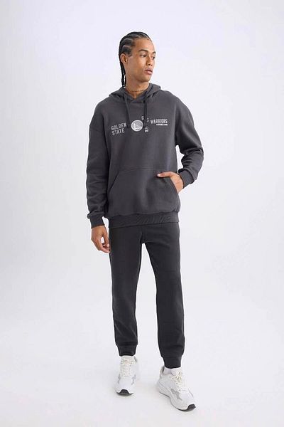 DeFacto Φούτερ με κουκούλα Golden State Warriors Boxy Fit - D0674ax24au