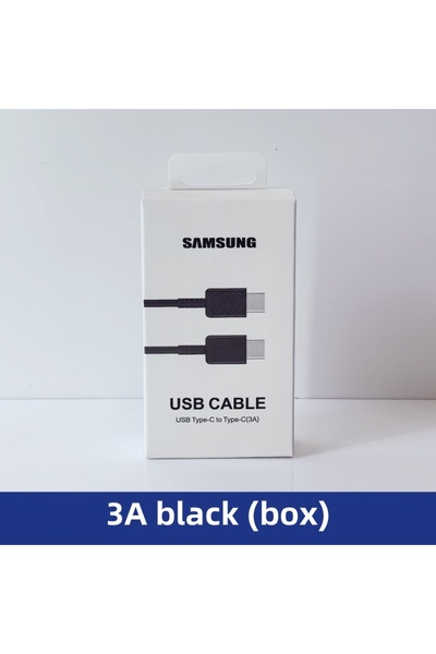 Choice كابل 3A من سامسونج بطول 1 متر و3 أمبير أسود (علبة) من النوع C الأصلي P...