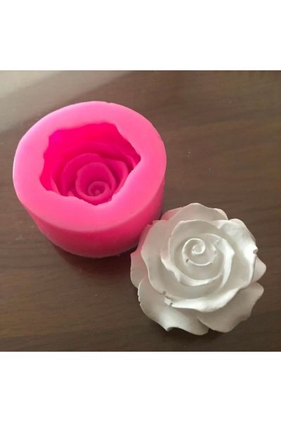 Choice Pink Flower Bloom Rose Shape Silicone 3D Cake Mold Fondant Soap Cupcake Jelly Candy Chocolate Decor
