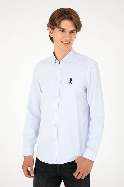 U.S. Polo Assn. Η.Π.Α. Polo Assn. Ανδρικό γαλάζιο πουκάμισο - 1962440   Nova024K
