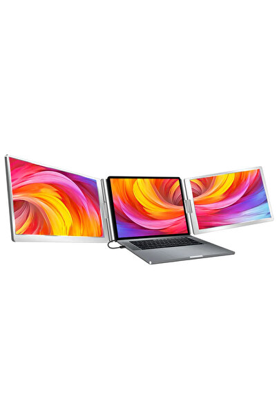 Trimonitör 14” Taşınabilir Ikili Monitör (SABİT PANEL)