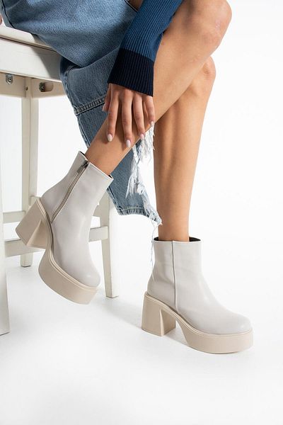 HVZ Exclusive Γυναικείες μπότες με φερμουάρ (8cm)