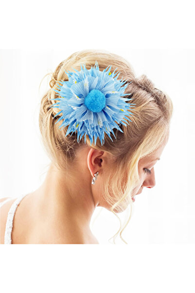 woodycord مشبك مشبك الأزهار الزرقاء هو المكان الذي يلتقي فيه الأناقة والجمال