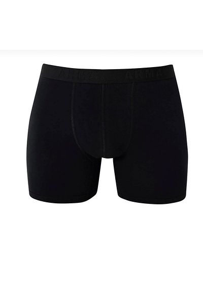 Gutiero Boxeri negri pentru bărbați din bumbac Lycra cu picioare lungi, pachet de 10