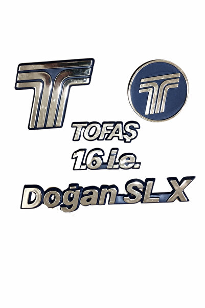 MEF Fiat Tofaş Doğan Slx yazı Set 1.6İE Panjur Bagaj Arma Yazı Set
