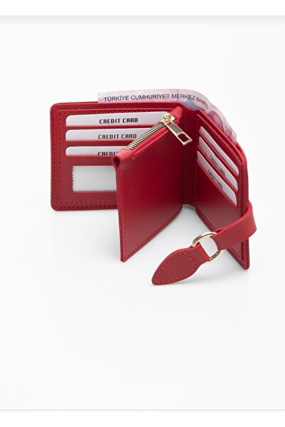 Byc polo B.Y.C. Polo Produced from Primary Quality Material Red Stylish Women's Wallet