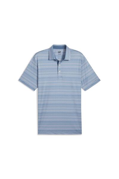 Puma Fair Isle Micro Print Golf Polo Tshirt